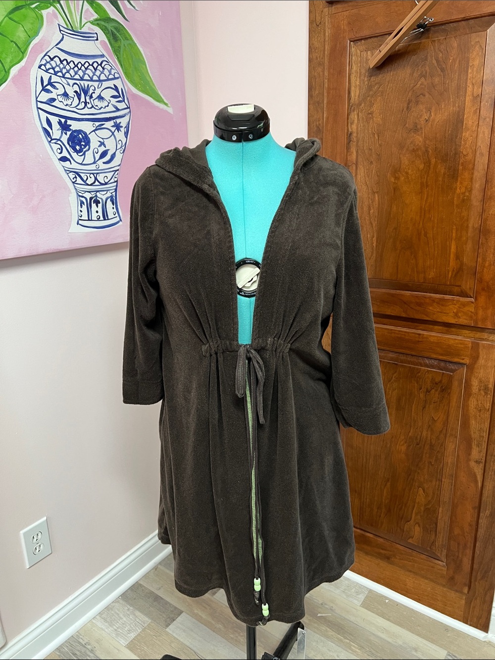 Old Navy Brown Hooded Swim Coverup